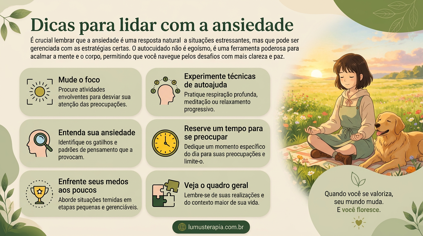 dicas de como lidar com a ansiedade